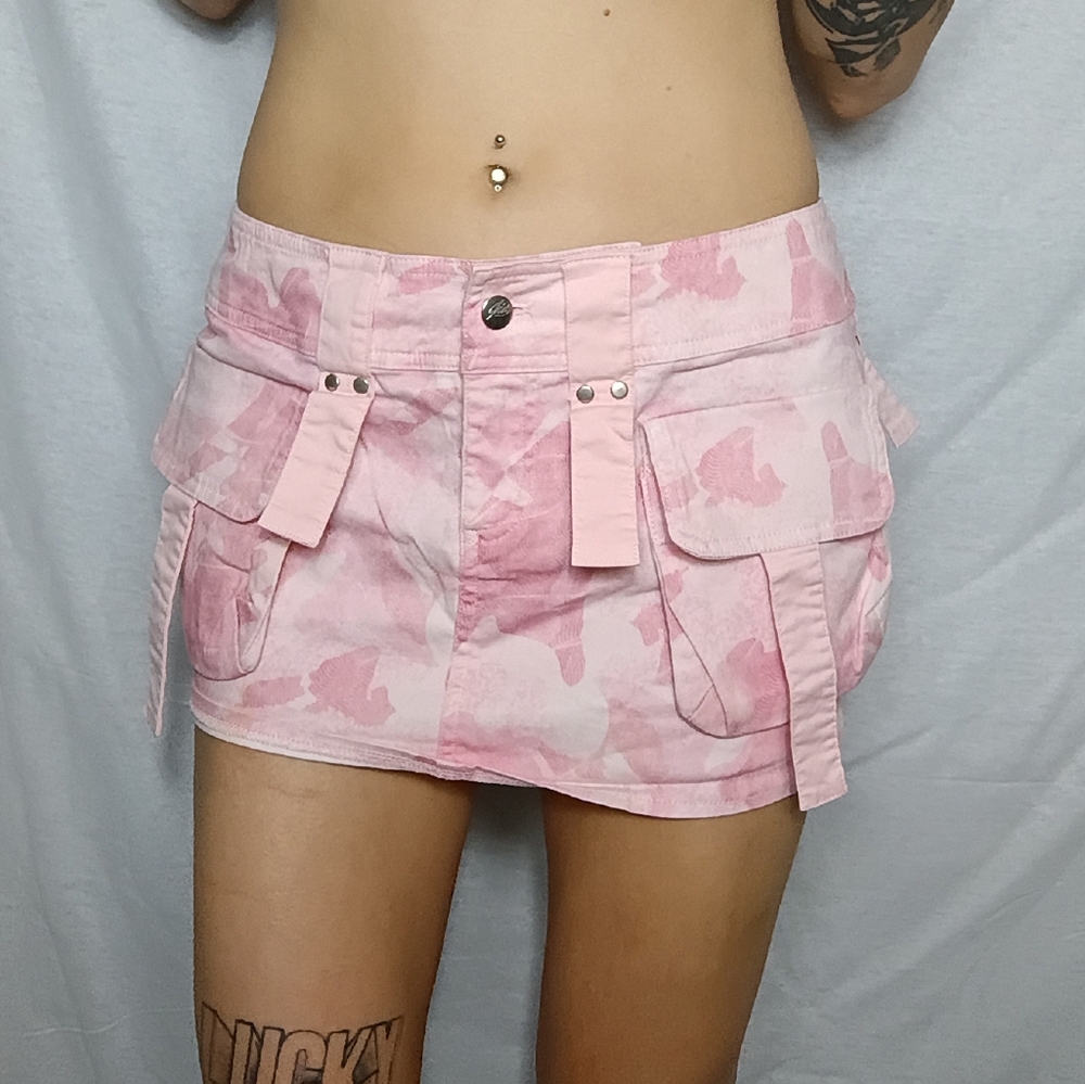 I.AM.GIA Pink Camouflage Skort